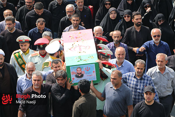 مراسم وداع و تشییع پیکر سرباز شهید “امیرحسین صالحی” ‌در آمل