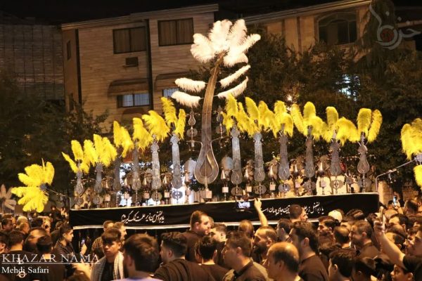 مراسم عزاداری شب سوم محرم در حسینیه شاهزاده حسین(ع) ساری