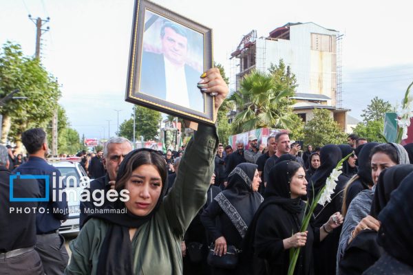 تشییع پنج شهید حملات رژیم صهیونیستی در آستانه اشرفیه گیلان