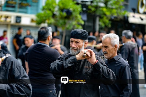 مراسم عزاداری و دسته روی عاشورای حسینی در نوشهر