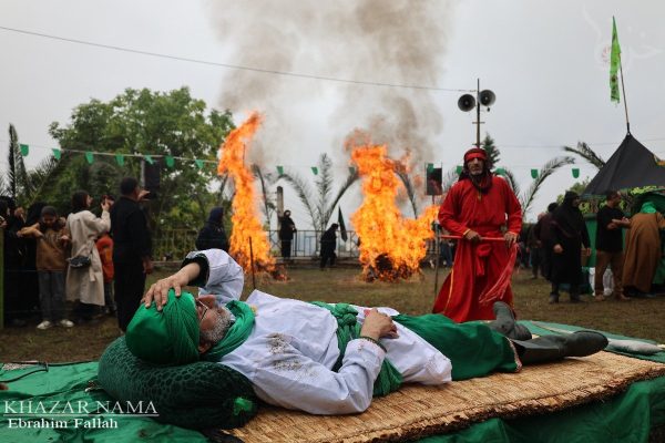مراسم تعزیه خوانی امام حسین(ع) در روستای تلاوک دودانگه ساری