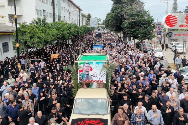 مراسم وداع و تشییع شهید “مرتضی خزاییپول” در نوشهر