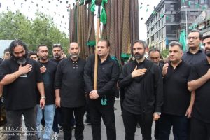 دسته روی حسینیه امامزاده یحیی(ع) ساری در روز عاشورای حسینی