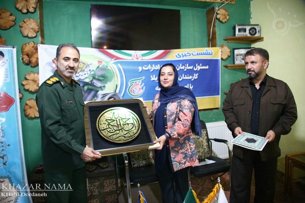 نشست خبری مسئول بسیج کارمندان مازندران در مجموعه بومگردی مهربانو
