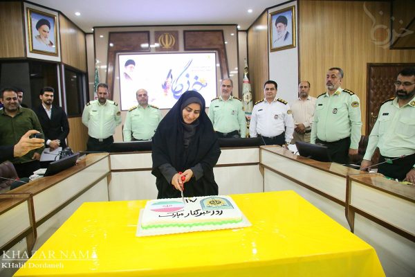 مراسم تجلیل از خبرنگاران در فرماندهی انتظامی مازندران