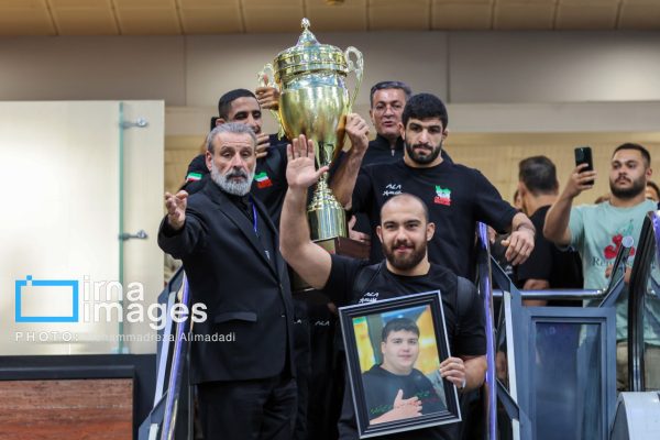 استقبال از تیم ملی کشتی آزاد ،قهرمان مسابقات جهانی کرواسی