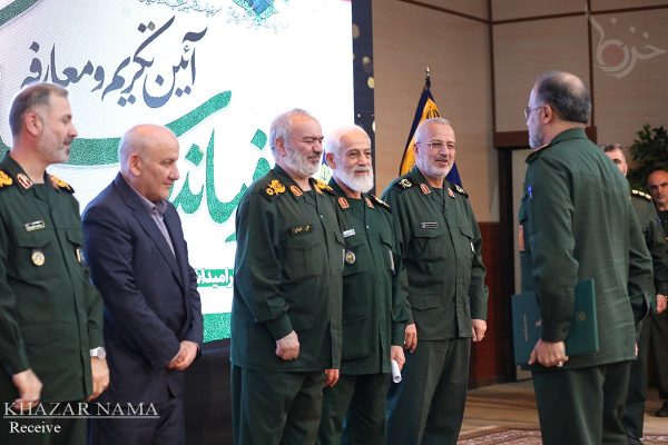 مراسم تودیع و معارفه فرمانده سپاه کربلا در سالن غدیر ساری