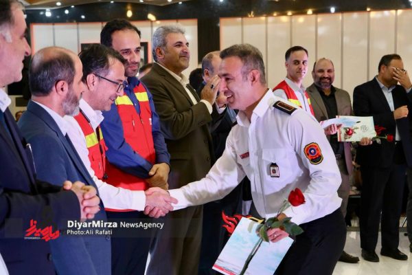 مراسم بزرگداشت روز آتش‌نشان و ایمنی در رشت