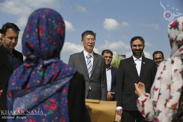 دیدار “زونگ پی وو” سفیر چین در ایران با “احمدی” شهردار ساری