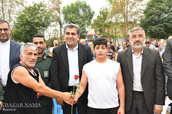 مسابقات کشتی لوچو در روستای تیرکلای شهرستان ساری