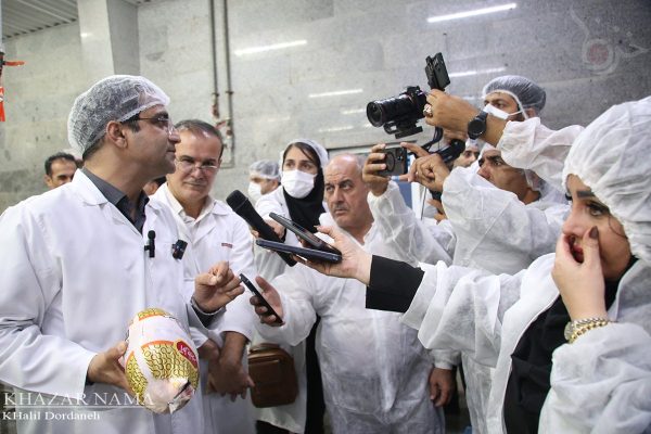 تور رسانه ای اداره کل دامپزشکی مازندران در کشتارگاه آمل طیور