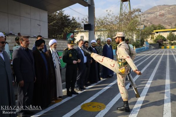 مراسم پایان دوره سربازان در پادگان شهید ادیبی مرزن آباد چالوس