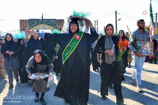 مراسم تشییع و تدفین پیکر شهید گمنام در سوادکوه شمالی