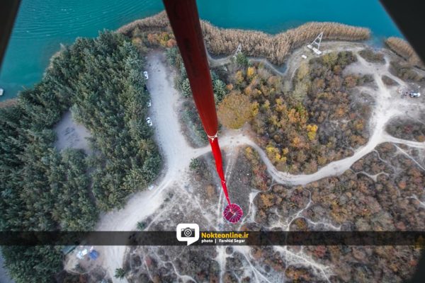 عملیات اطفای حریق با بالگرد در جنگل‌های الیت چالوس