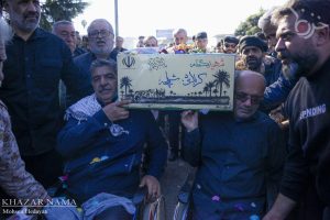 تشییع و تدفین شهید گمنام در مرکز توانبخشی امام علی(ع) ساری