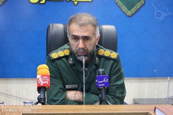 نشست خبری “شریفی” فرمانده سپاه ساری به مناسبت هفته بسیج