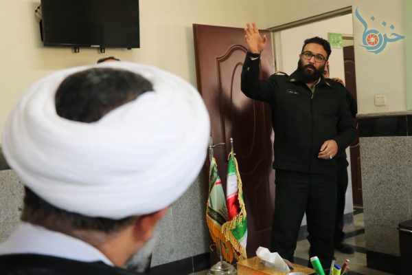 بازدید رئیس سازمان قضایی نیروهای مسلح از کلانتری های میاندورود