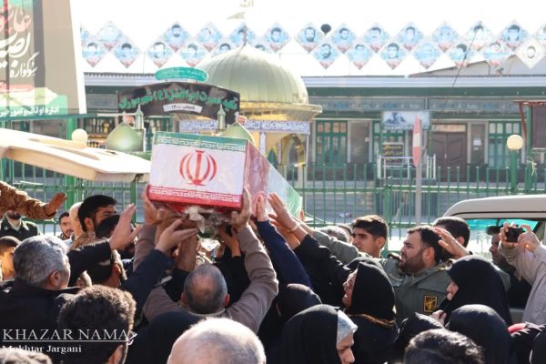 مراسم وداع و تشییع شهدای گمنام در میاندورود