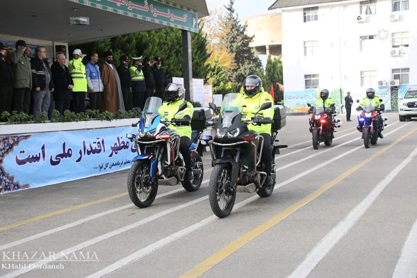 مراسم آغاز رزمایش زمستانی پلیس راه مازندران
