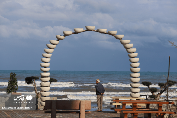 حال و هوای زمستانی سواحل چالوس