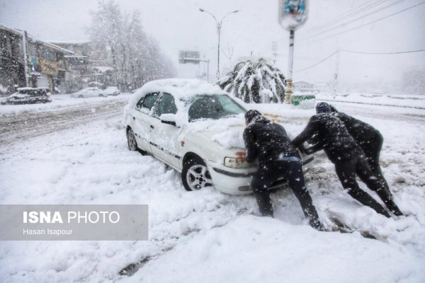بارش سنگین برف در سوادکوه