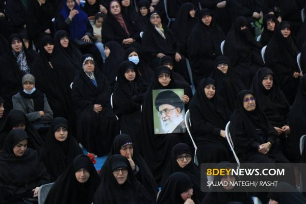 مراسم هفتم شهدای مدافع امنیت در مزار شهدای رشت