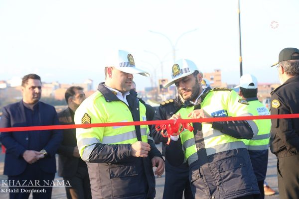 مراسم بهره برداری از پل سه راه جویبار (امام علی(ع)) ساری