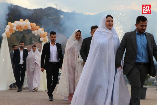 جشن ازدواج ۲۰ زوج جوان رامسری در مراسم هلهله فرشته‌ها
