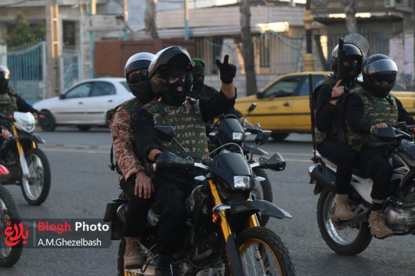 رزمایش اقتدار حافظان امنیت در قائم شهر