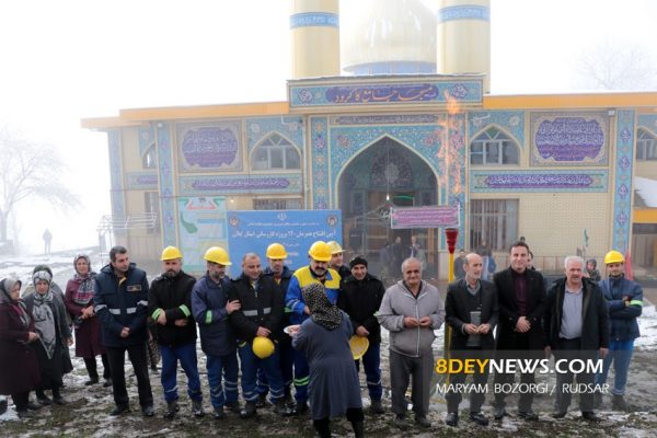 افتتاح هم‌زمان ۱۲۰ پروژه گازرسانی گیلان در روستای کاکرود