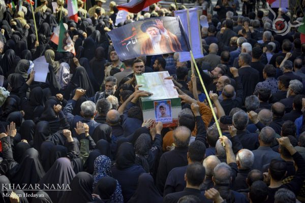 مراسم تشییع سرباز وطن شهید “ابوالفضل زمانی آریمی” در ساری