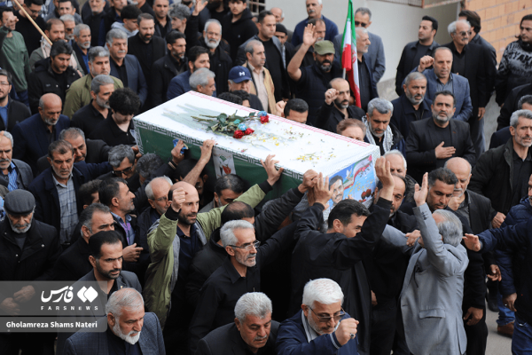 تشییع مدافع وطن شهید “سید قاسم نقیبی نیرسی” در کُجور نوشهر