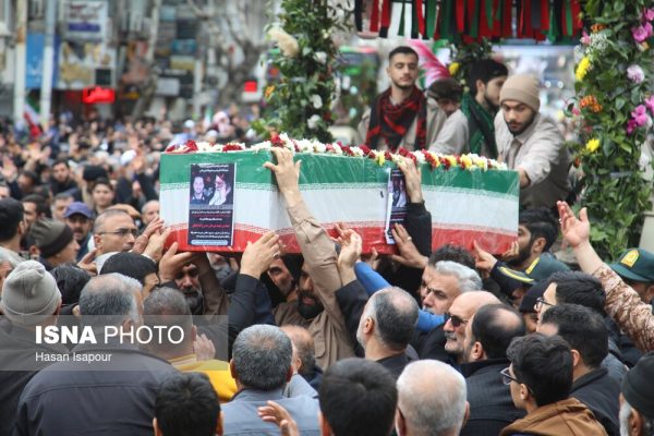 تشییع پیکر شهدای تجاوز آمریکایی – صهیونی در قائم شهر