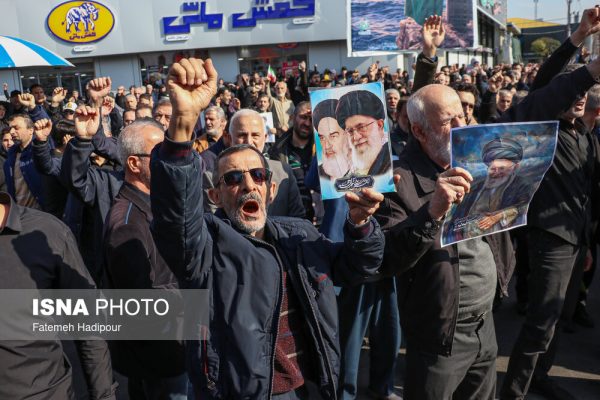 تشییع پیکر شهدای تجاوز آمریکایی صهیونی در رشت