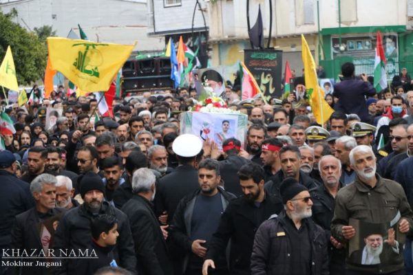 راهپیمایی روز قدس در میاندورود و تشییع شهید “امیر محمد اسدی”