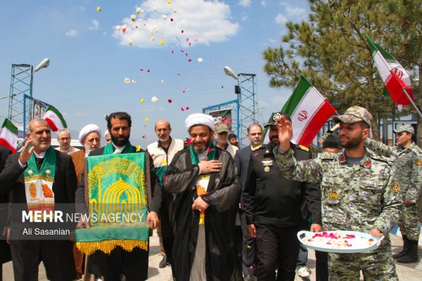 حضور کاروان زیر سایه خورشید در شهر مرزی آستارا
