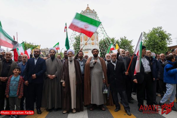 راهپیمایی امام رضایی های ساری در بیعت با امام سید مجتبی خامنه ای