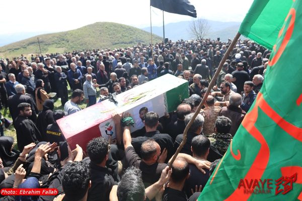 تشییع شهید پاسدار “رامین رمضانی” در روستای کندلک دودانگه ساری