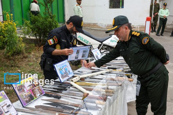 نمایشگاه کشفیات پلیس گیلان