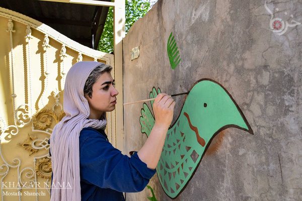پویش رنگ آمیزی روستای شانه‌تراش تنکابن