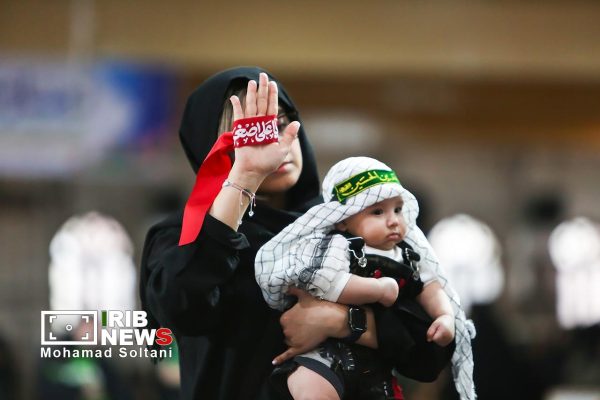 مراسم شیرخوارگان حسینی در مصلای ساری