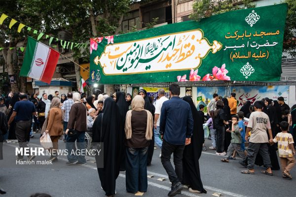 جشن غدیر در خیابان های شهر گرگان