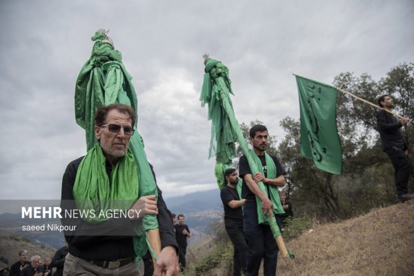 مراسم عزاداری روز عاشورا در روستای گنجه شهرستان رودبار