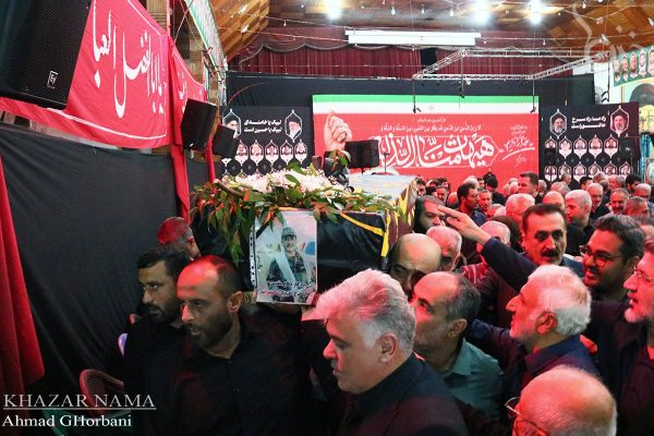 مراسم تشییع سردار “شمشیربند” رئیس سابق شورای شهر ساری