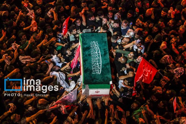 مراسم تشییع پیکر “آقای شهید ایران” در کربلا