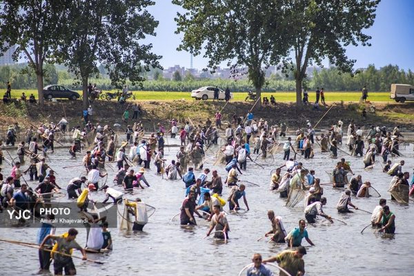 آیین سنتی قرق‌شکنی آب‌بندان روستای رمنت در بابل