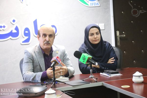 نشست خبری معاون غذا و دارو دانشگاه علوم پزشکی مازندران