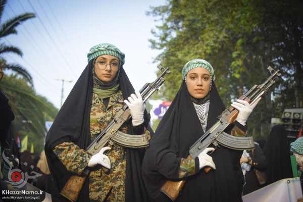 رزمایش باشکوه اقتدار گردان های “جان‌فدای ایران” در ساری