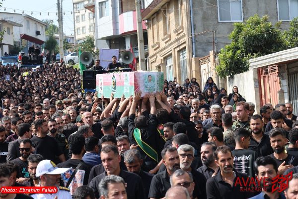 تشییع شهید “امیرحسین قاسمی” در روستای امره ساری